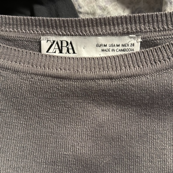 Zara lightweight Women's Gray Sweater *M* - Picture 6 of 6